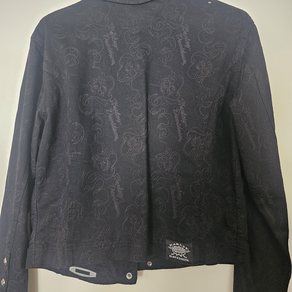 Harley-Davidson Black Patterned Jacket - image 6